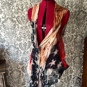 Cute see thru Shaw like with American colors